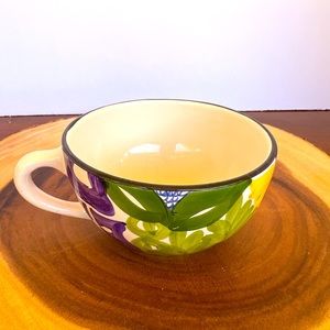 1 FAVANOL CRATE & BARREL PORTUGAL MARTINIQUE LARGE CUP. 7 AVAIL. HANDPAINTED